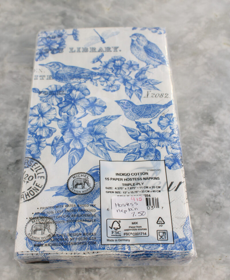 blue chinoiserie napkin