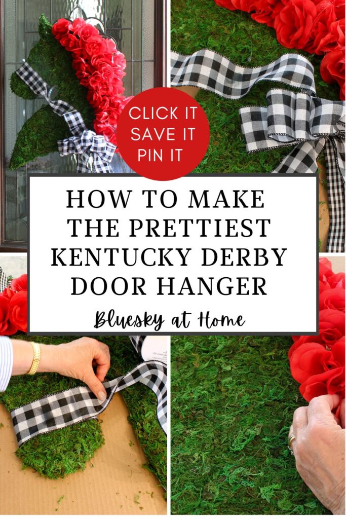 Kentucky Derby horse head door hanger