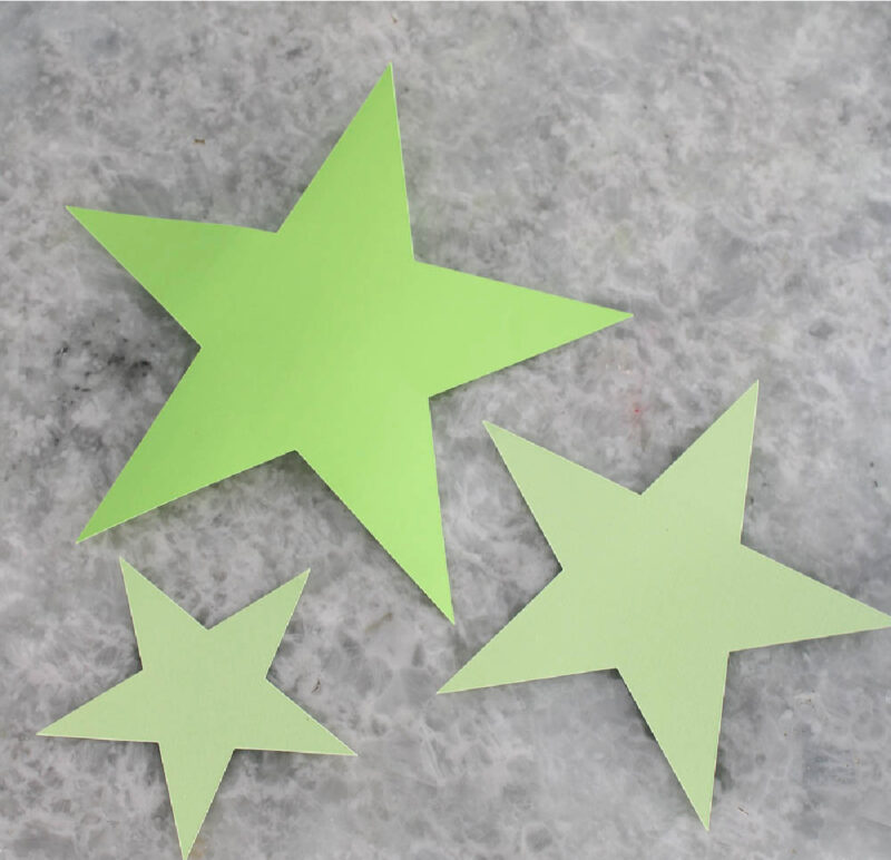 green stars as templates