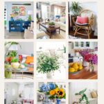 collage of summer decorating ideas