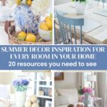 summer decorating ideas collage