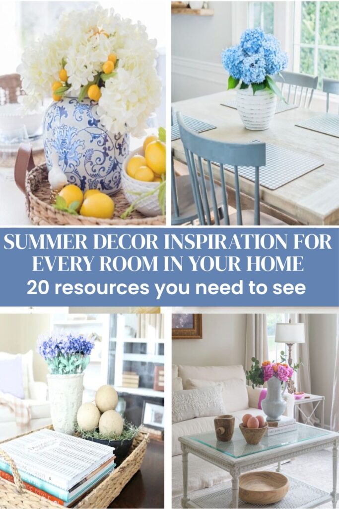 summer decorating ideas collage