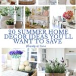 summer decorating ideas collage