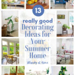 collage of summer decorating ideas