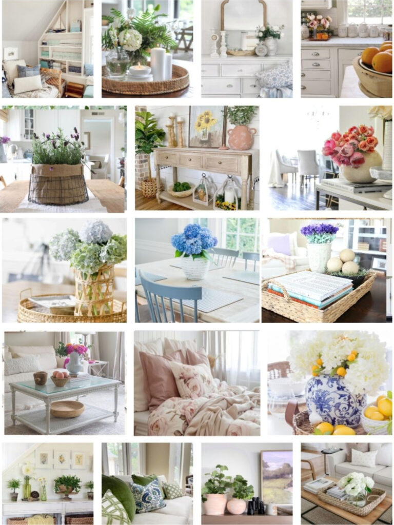 summer decorating collage