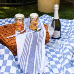summer salad in a jar for a picnic
