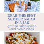 summer salad recipe in a jar