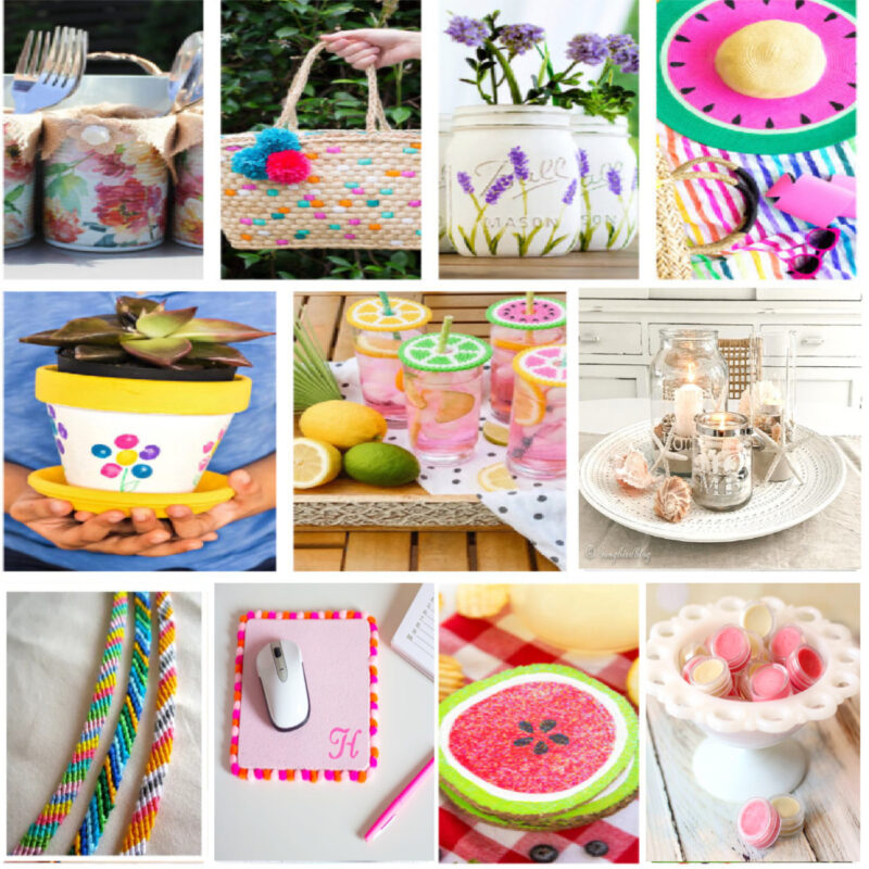 summer craft ideas collage