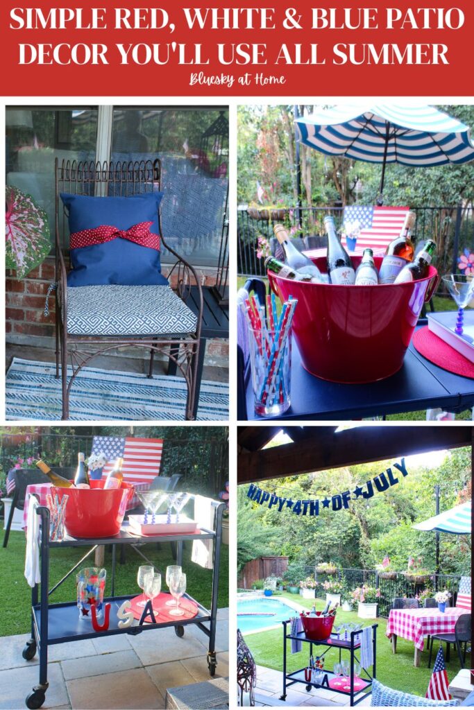 patriotic patio ideas collage