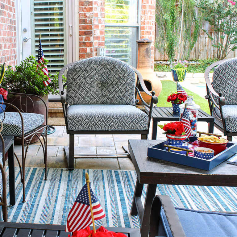 Simple Patriotic Patio Styling Ideas: Get Ready for the 4th