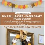 DIY fall leaf projects graphic