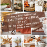 fall decor ideas collage