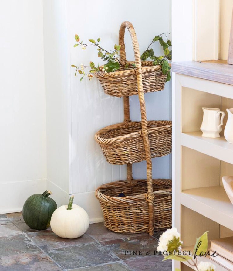 3-tiered fall basket