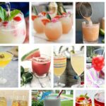 collage of summer cocktails