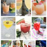collage of summer cocktails