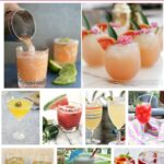 collage of summer cocktails