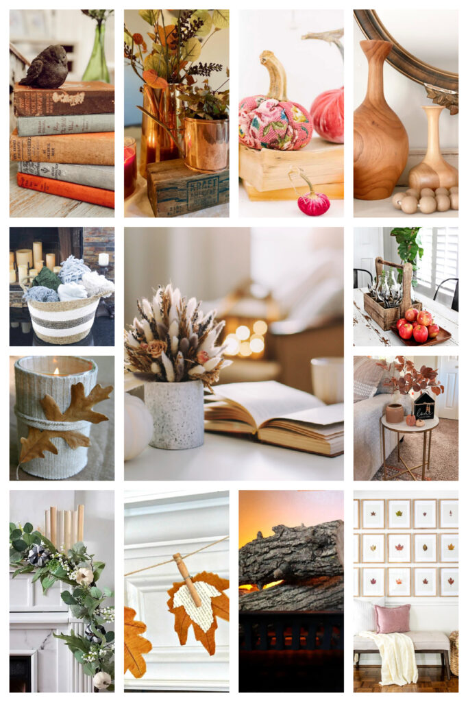 budget-friendly fall decor collage