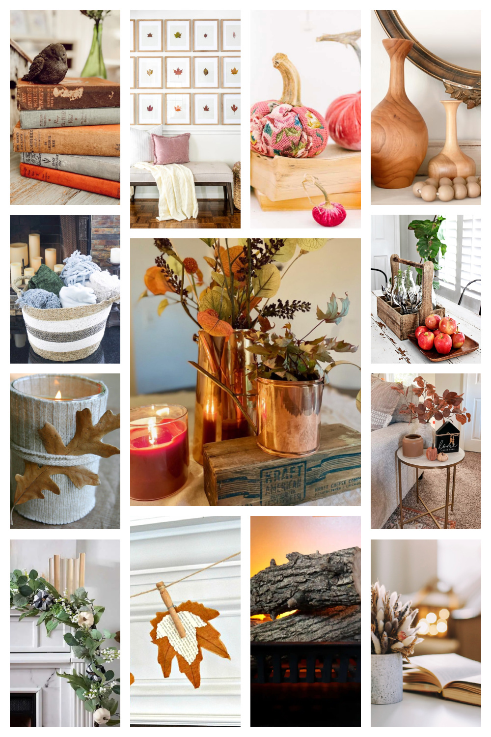 budget-friendly fall decor collage