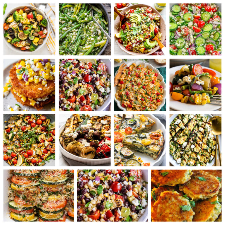 group of 15 best summer vegetable recipes