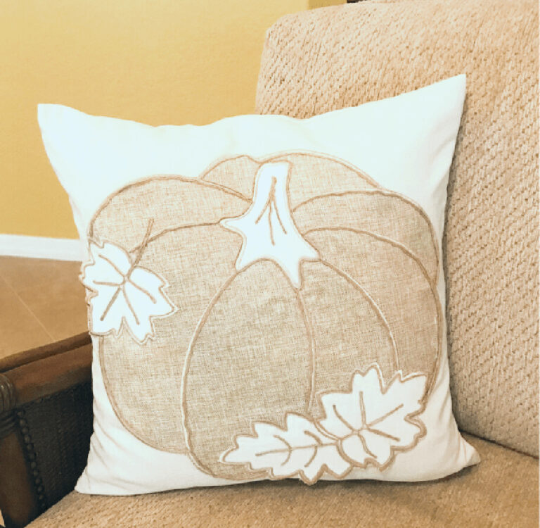 pumpkin placemat pillow