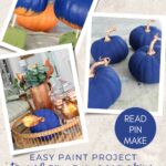 blue painted pumpkins graphic