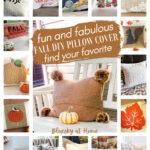 fall DIY pillow covers graphics