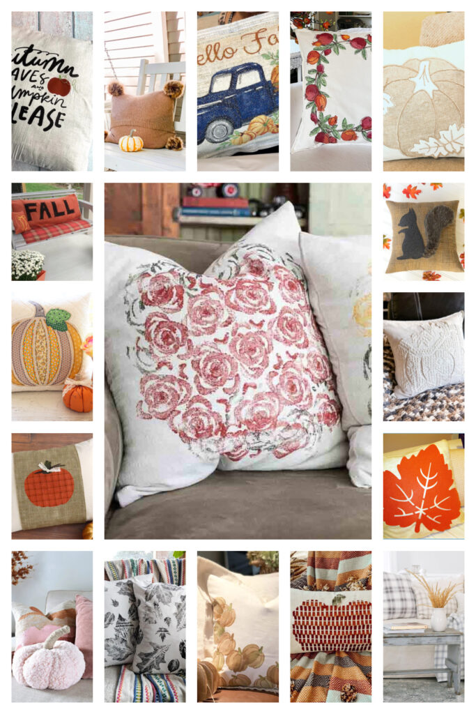 fall DIY pillow covers graphics