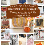 fall DIY pillow covers graphics