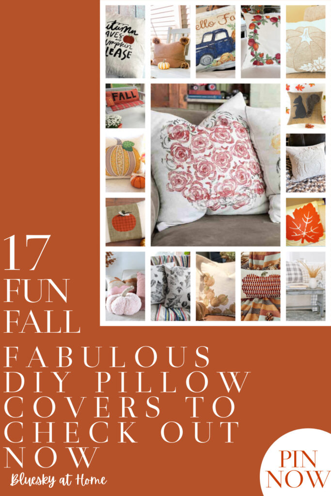 fall DIY pillow covers graphics