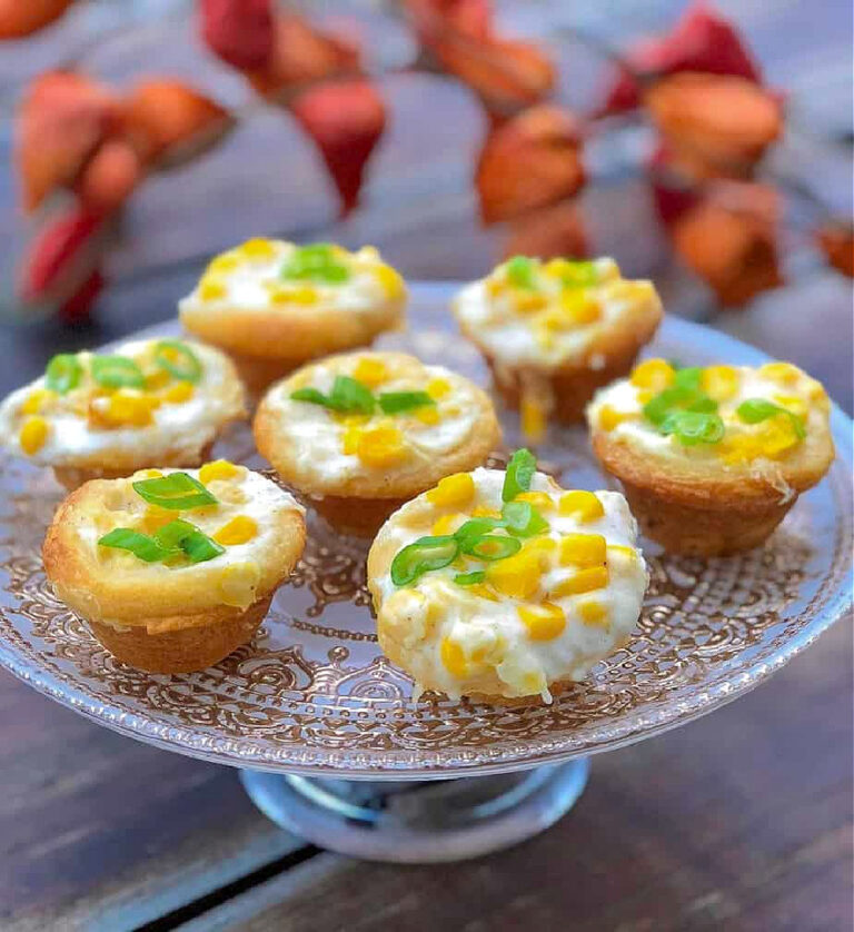 Thanksgiving appetizer creamed corn cups