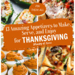 easy and delicious Thanksgiving appetizer ideas graphic