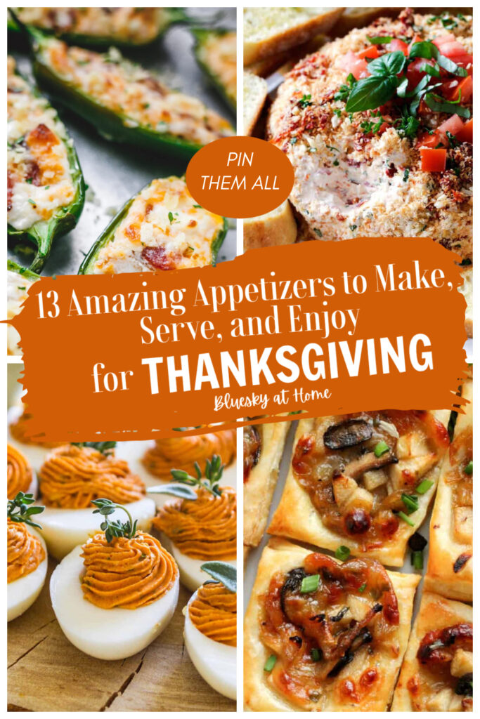 easy and delicious Thanksgiving appetizer ideas graphic