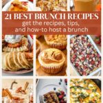 collage of Thanksgiving breakfast recipes