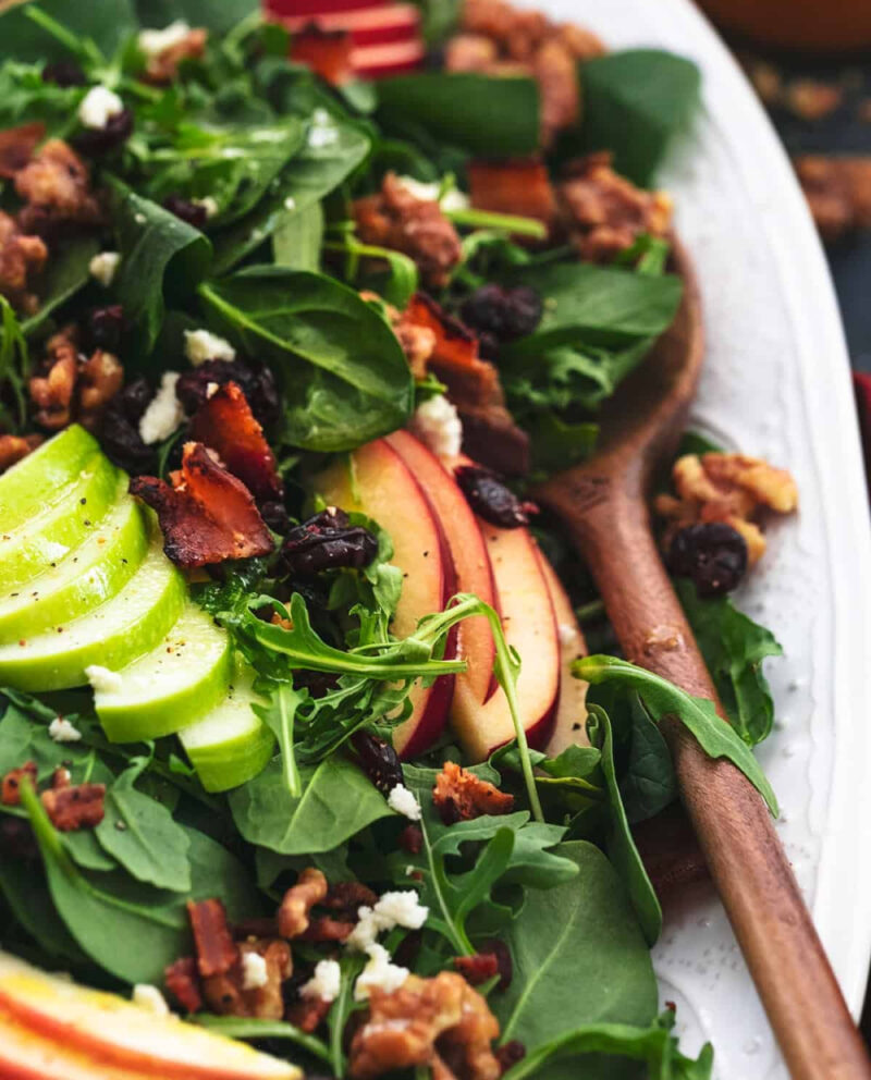 Thanksgiving salad apple cranberry walnut salad