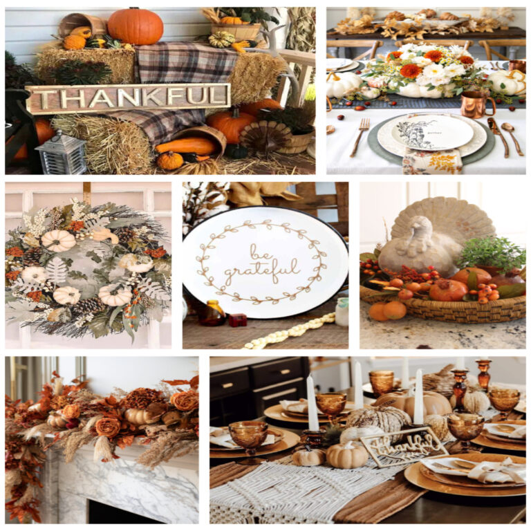 collage of Thanksgiving transition images