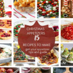 christmas appetizer collage graphic