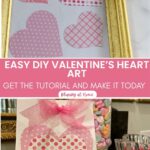 Valentine's Day paper heart art graphic