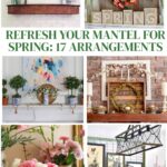 stunning spring mantel collage graphic