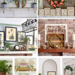 stunning spring mantel collage graphic