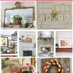 stunning spring mantel collage graphic