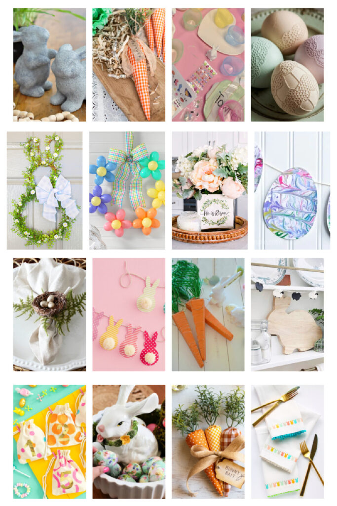 DIY Easter crafts collage