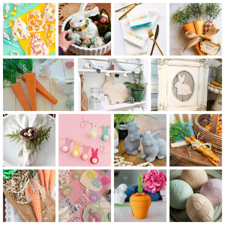 collage of 15 Easter DIY projects
