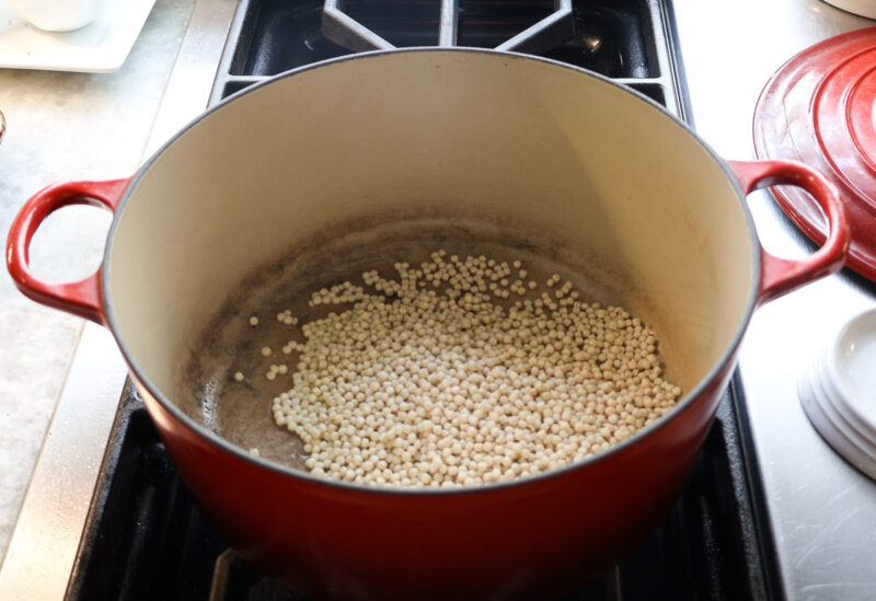 couscous in Le Creuset pot