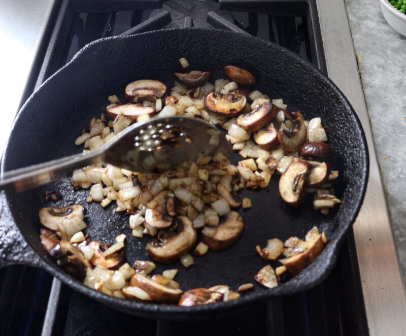 sauteing mushrooms