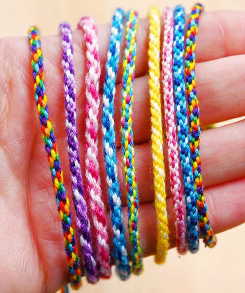 colorful friendship bracelets