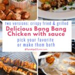 bang bang chicken two ways Crispy fried & grilled graphic