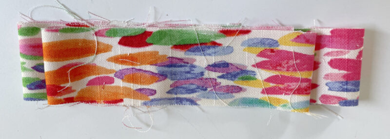 colorful fabric folded