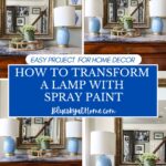 how to easily spray paint glass lamps graphic
