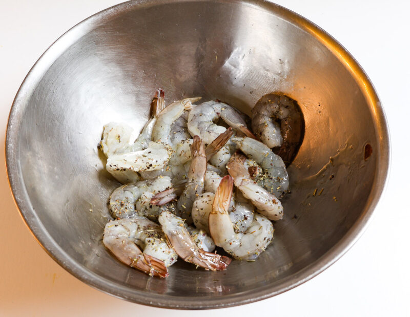 seasoned shrimp in bowl