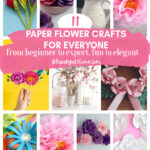11 paper flower crafts collage